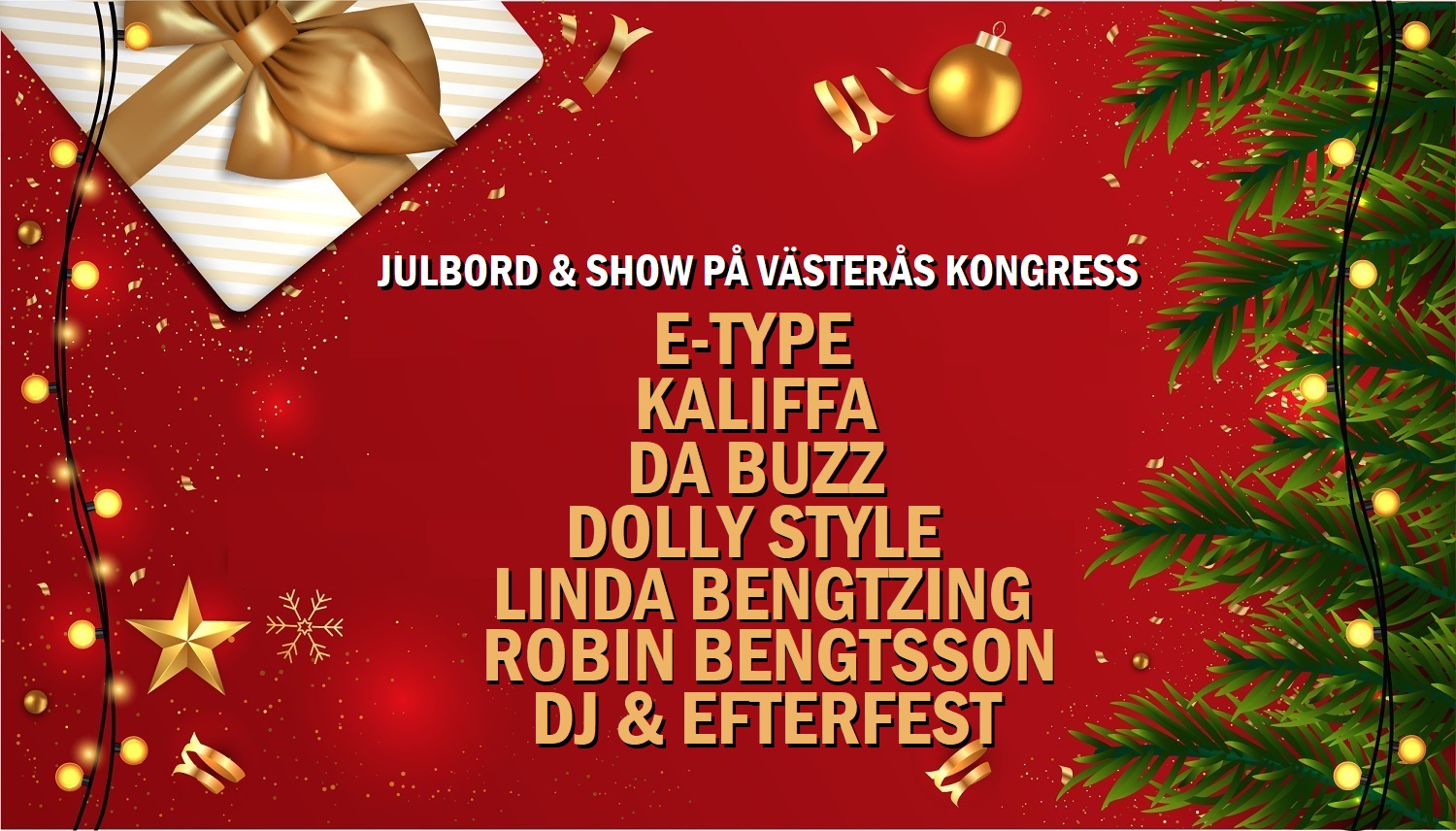 Julbord & Show på Västerås Kongress